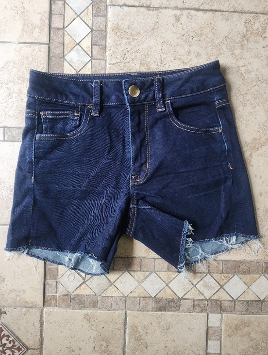 American Eagle Outfitters Pants - American Eagle Outfitters Dark Blue Denim Cutoff Shorts